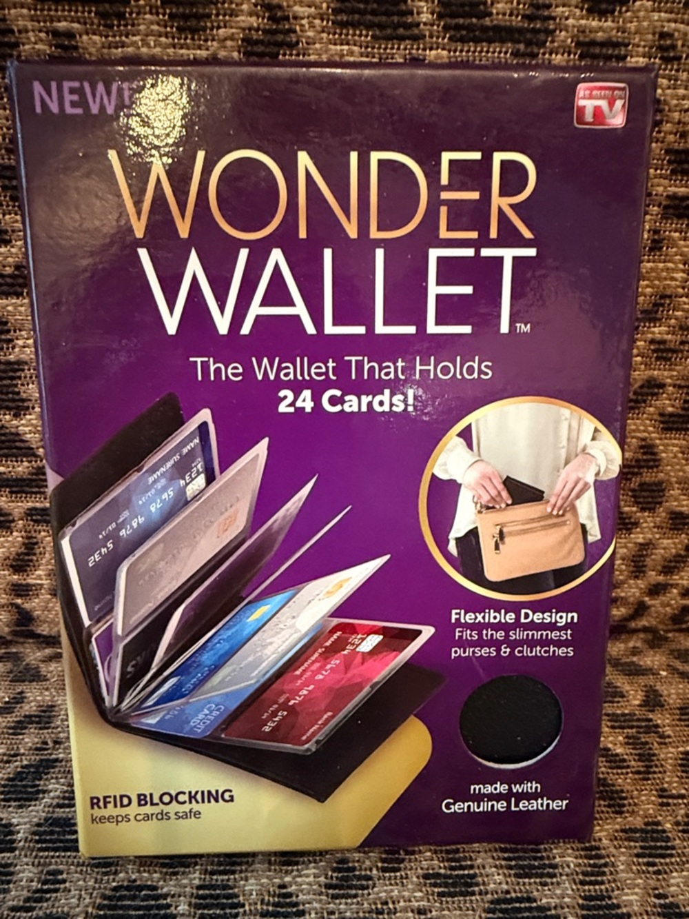 As Seen On TV Wonder Wallet in Purple and Black
